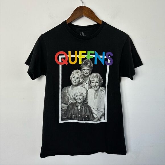 Queens The Golden Girls Pride Short Sleeve Graphic Tee Black T-Shirt Rue21 Small - Picture 3 of 6